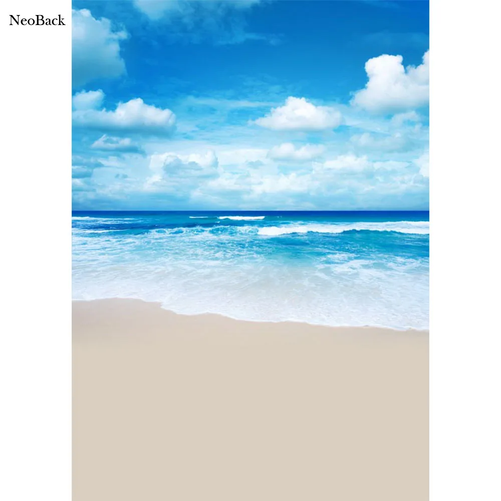 

2017 full size ranges premium foldable and washable seamless studio photo backgrounds summer beach Photo backdrop TP2289