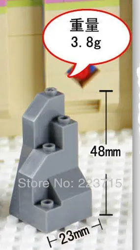 

Free Shipping!10pcs *Mountain Top* DIY enlighten block bricks,Compatible With Assembles Particles