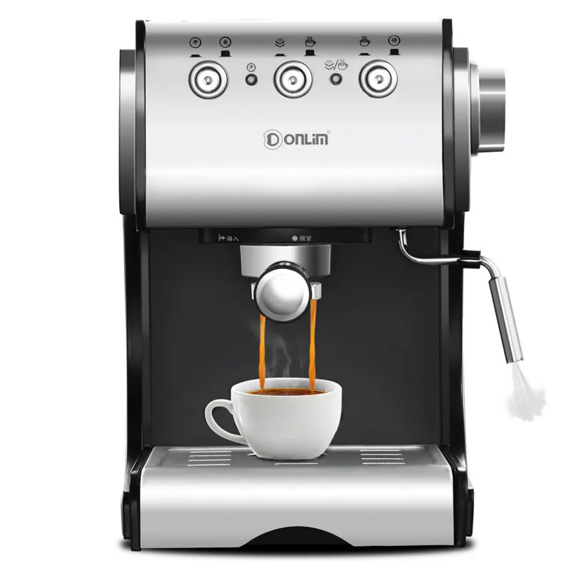 

Electric Coffee Maker Semi-automatic Italian Coffee Machine 1.3L 20Bar Pump Pressure Steam type Milk Frother Espresso Machine