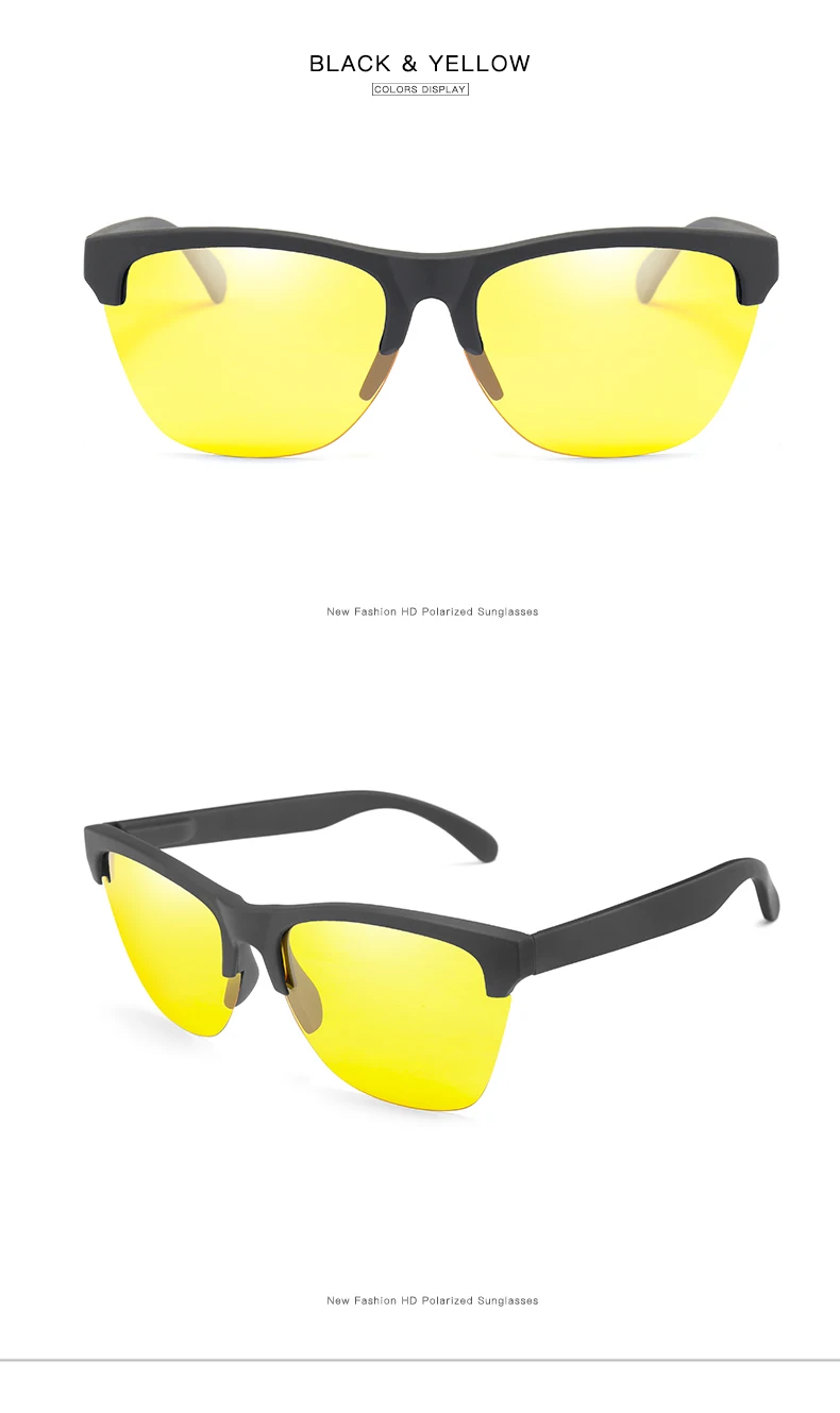 Длинные Хранители солнечные очки ночного видения поляризационные женские мужские солнцезащитные очки Квадратные оправы для ПК очки для