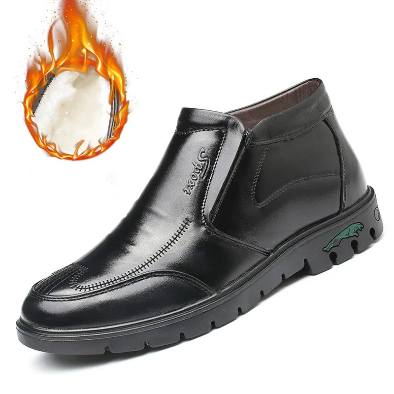 wcy.wat.edu.pl : Buy 2019 Winter Boots For Men Designer Black Cow Leather Waterproof Shoes Mens ...