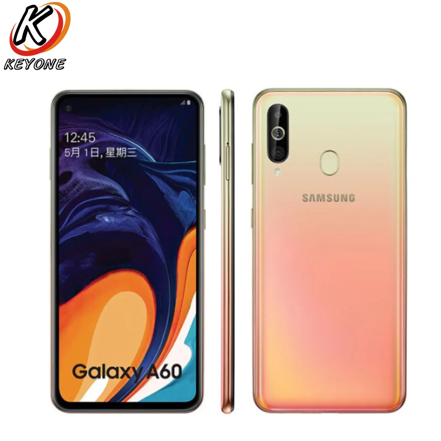 Фирменная Новинка samsung Galaxy A60 LTE мобильный телефон 6," 6G Оперативная память 64/128 ГБ Встроенная память Snapdragon 675 Octa Core 32.0MP+ 8MP+ 5MP сзади Камера чехол для телефона