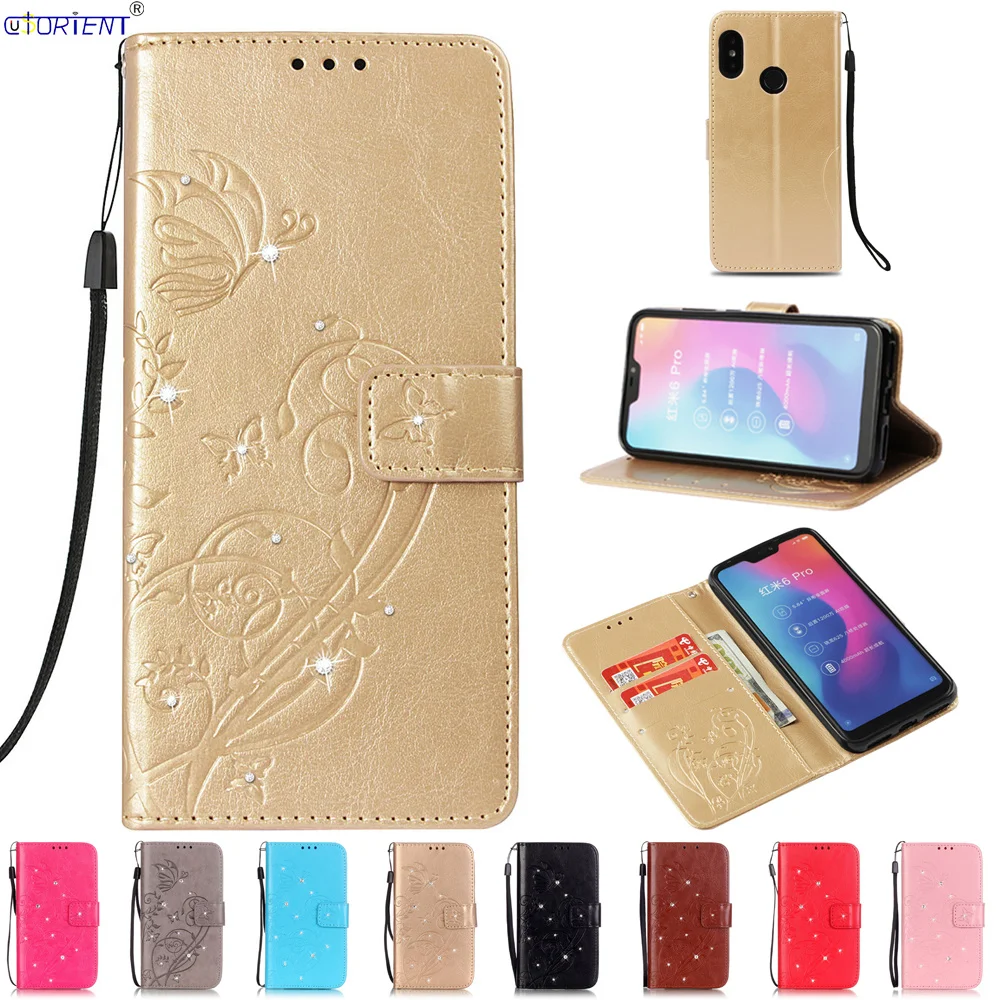 

Leather Case For Xiaomi Mi A2 Lite Shiny Diamond Flip Cover Xaomi Xiomi Mi A2 Lite Glitter Stand Wallet Cases A 2 Lite Phone Bag