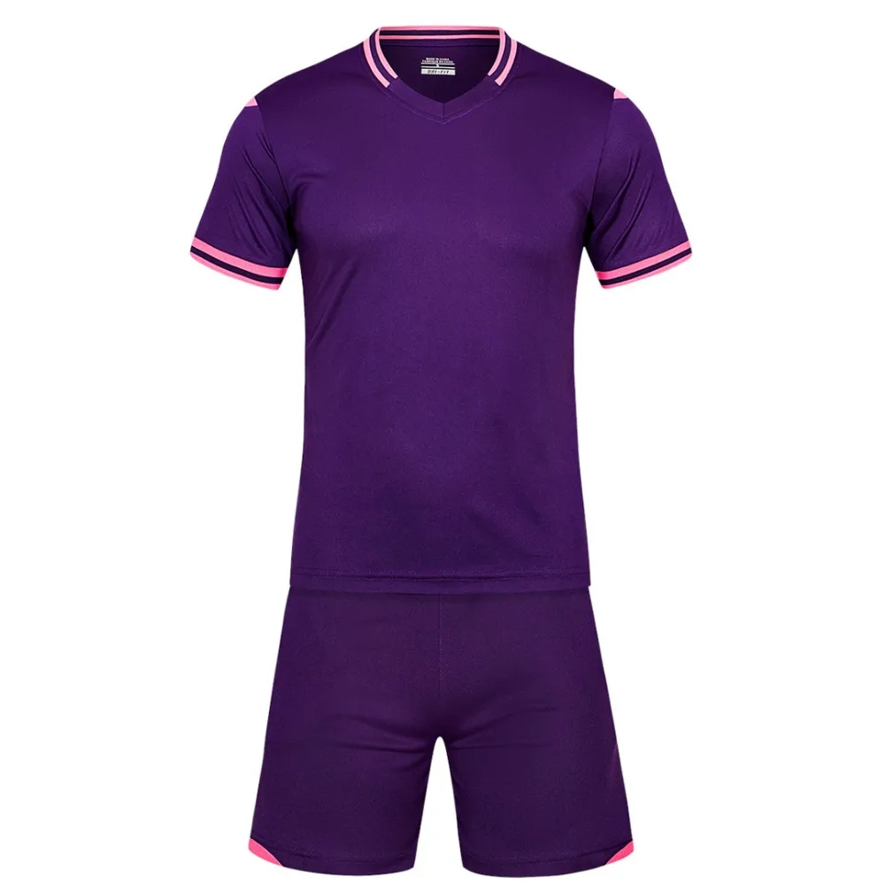 Deep purple Men short sleeve 2017 7color size tracking Purple kits