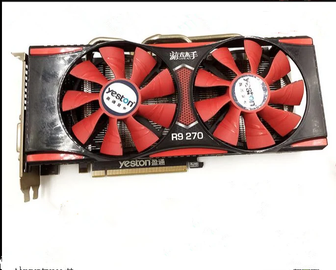 Used original YESTON R9 270 256-bit 2G DDR5 desktop independent graphics card