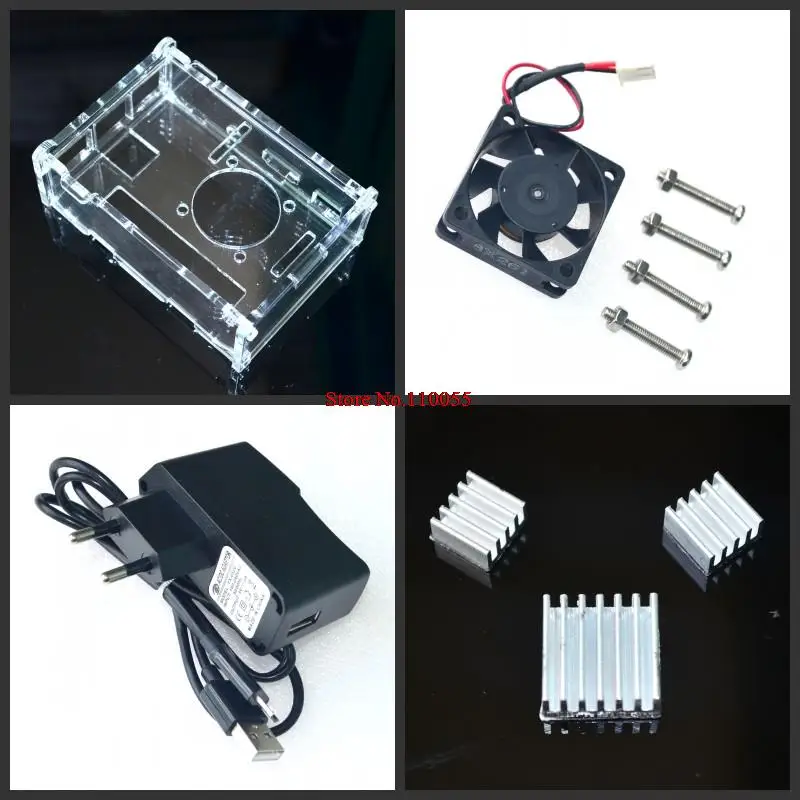 【SIMPLE ROBOT】 Raspberry pi 3 акриловый чехол + теплоотвод вентилятор охлаждения Мощность
