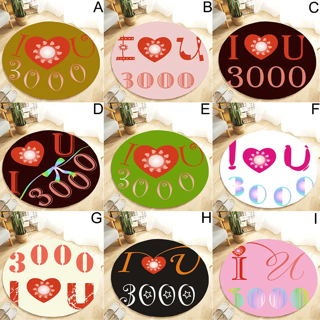 

Carpet For Living Room Modern I Love You Three Thousand Text Carpet Children's Room Home Decoration L523