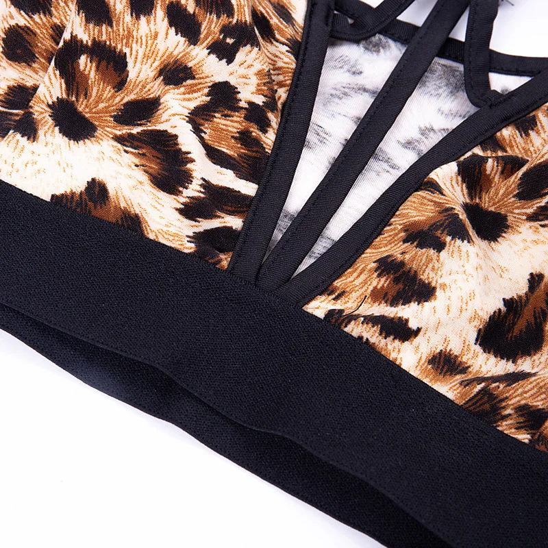 Leopard Print Ensemble Sportswear Women Yoga Sets Tracksuit Gym Wear Running Clothing Sport Suit Sexy Fitness Tank Top Leggings