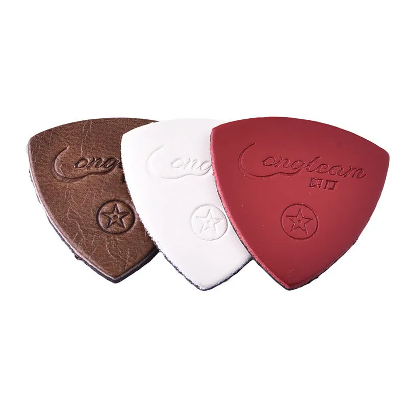 Набор гитарных кирок из овечьей кожи набор для укулеле 3 шт.|guitar picks|wholesale guitar