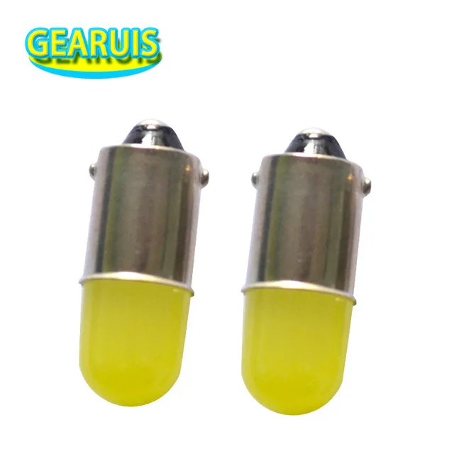100 шт. T11 363 BA9S COB Круглый 3D Led T4W 1 SMD 30MA Автомобильный номерной знак свет Поворотная