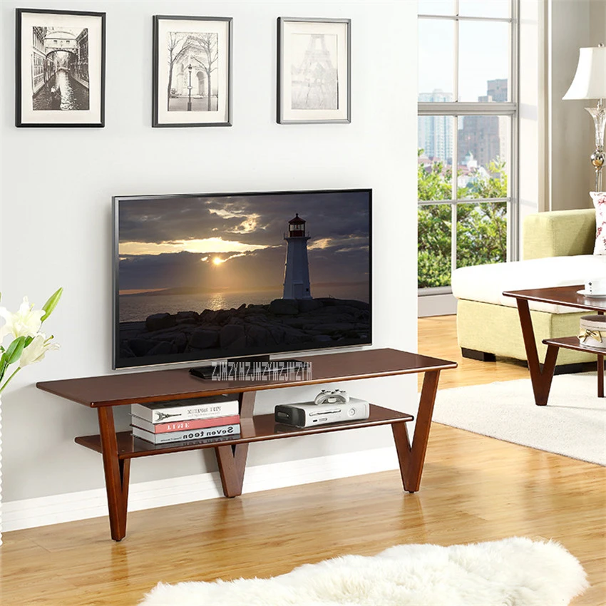 HZY-DSG-0001 الحديثة نمط MDF صفح خشب متين خشب البقس الساق التلفزيون مقاعد البدلاء نوم حامل تلفاز بسيطة غرفة المعيشة الجمعية التلفزيون مجلس الوزراء