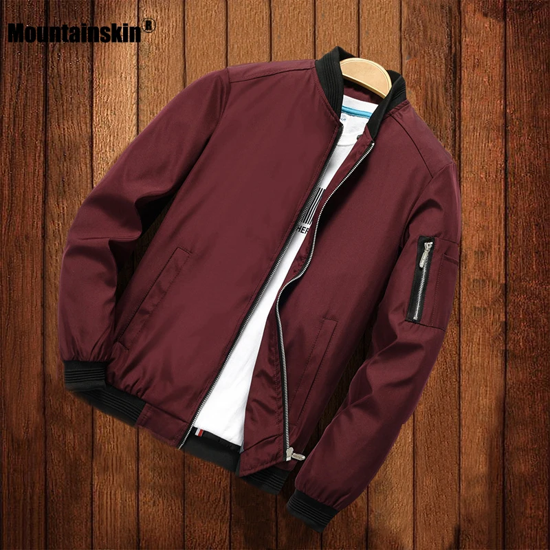 

Mountainskin New Men's Jackets Spring Autumn Casual Coats Bomber Jacket Slim Fashion Male Outwear Mens Brand Clothing 6XL SA645