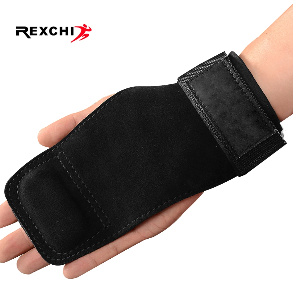 

REXCHI Gym Fitness Hand Grips Gymnastics Gloves Power Weight Lifting Palm Protector Crossfit Workout Bodybuilding Wrist Support