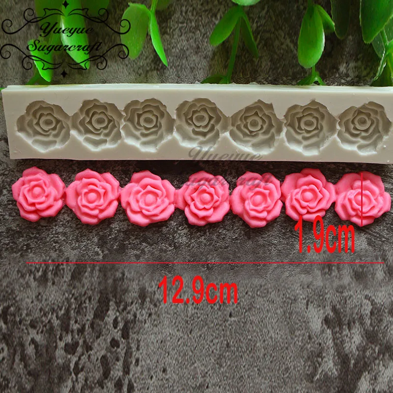 

Yueyue Sugarcraft Rose Flower silicone mold fondant mold cake decorating tools chocolate gumpaste mold baking