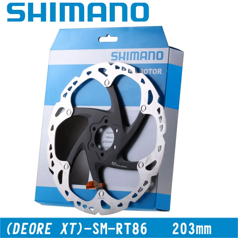 SHIMANO Deore XT SM RT86 дисковый тормоз из нержавеющей стали велосипедный ротор шесть