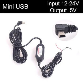 

Car Auto Mini USB Charger In-Car Power Supply for Dashcam DVR GPS E-Dog Cell Phone Hard-Wired Tablet Charger 12V 24V to 5V Truck