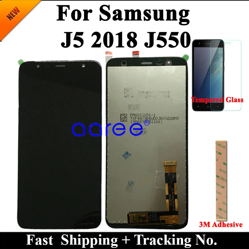 Протестированный отрегулирующий ЖК-экран для SAMSUNG j5 2018 J550 lcd J5 дисплей сенсорный