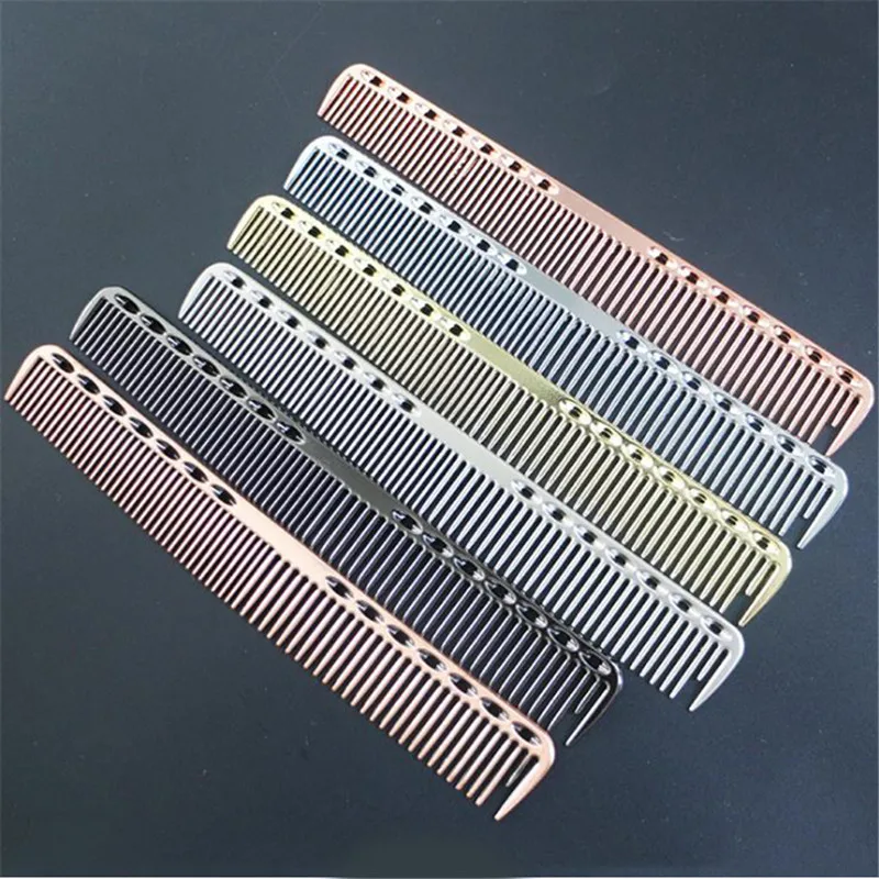 

New Arrivals Hair Care Hot Sale Stainless Steel Professional Salon Hair Hairdressing Anti-static Barbers Comb Hair Combs