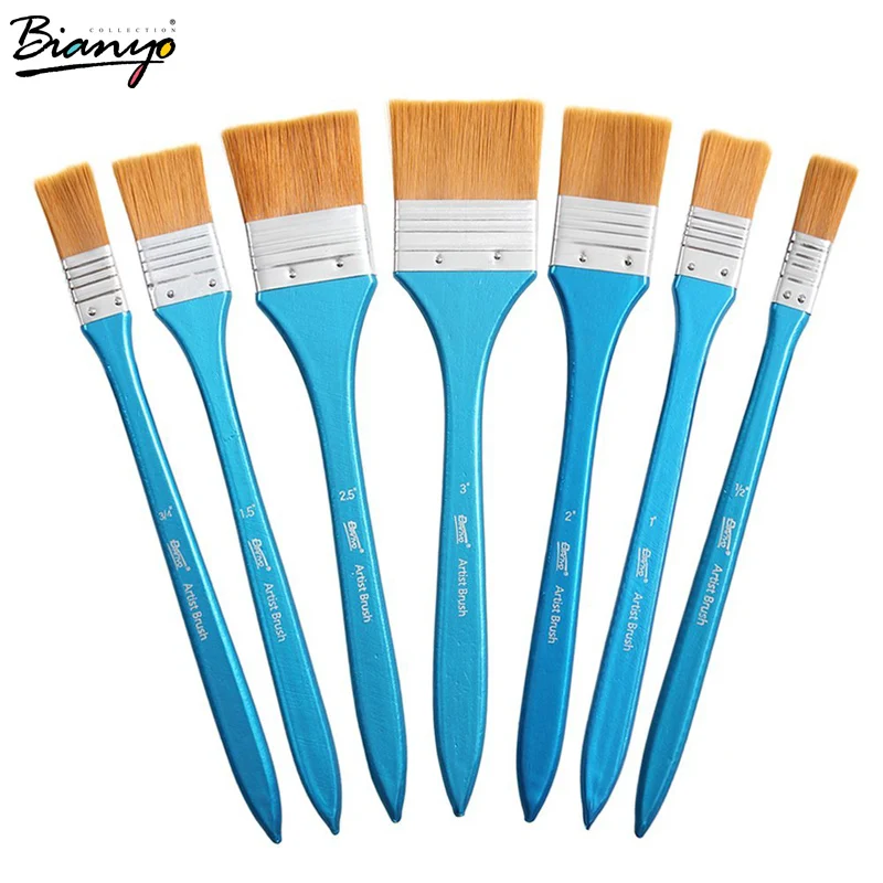

Bianyo 7Pcs DIY Graffiti Brush Set Acrylic Paint Brushes For Artist Oil Scrubbing Brush School Drawing Paint Stationery Supplies