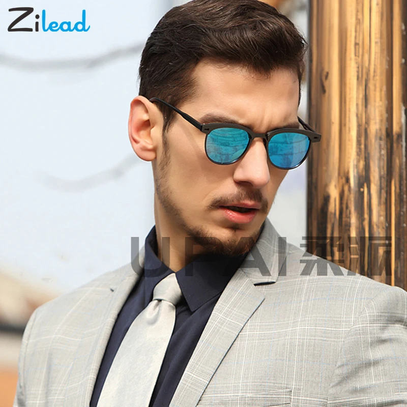 Zilead Модные индивидуальные алюминиевые солнцезащитные очки для мужчин и женщин поляризационные UV400 Солнцезащитные очки Oculos уличные очки