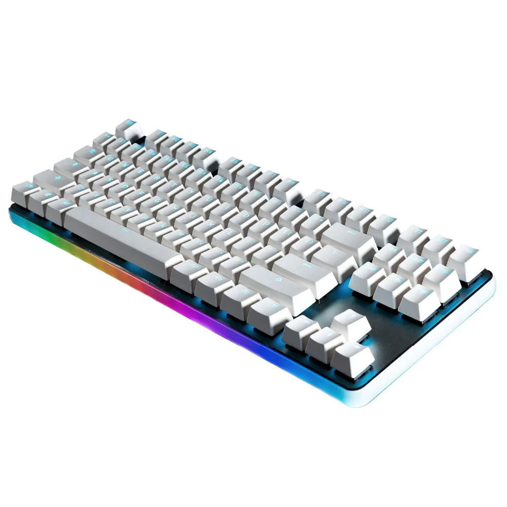 GANSS Игры Механическая клавиатура, с подсветкой RGB светодиодный, Ganss G.S 87 PRO [Cherry MX-серебро переключатель]