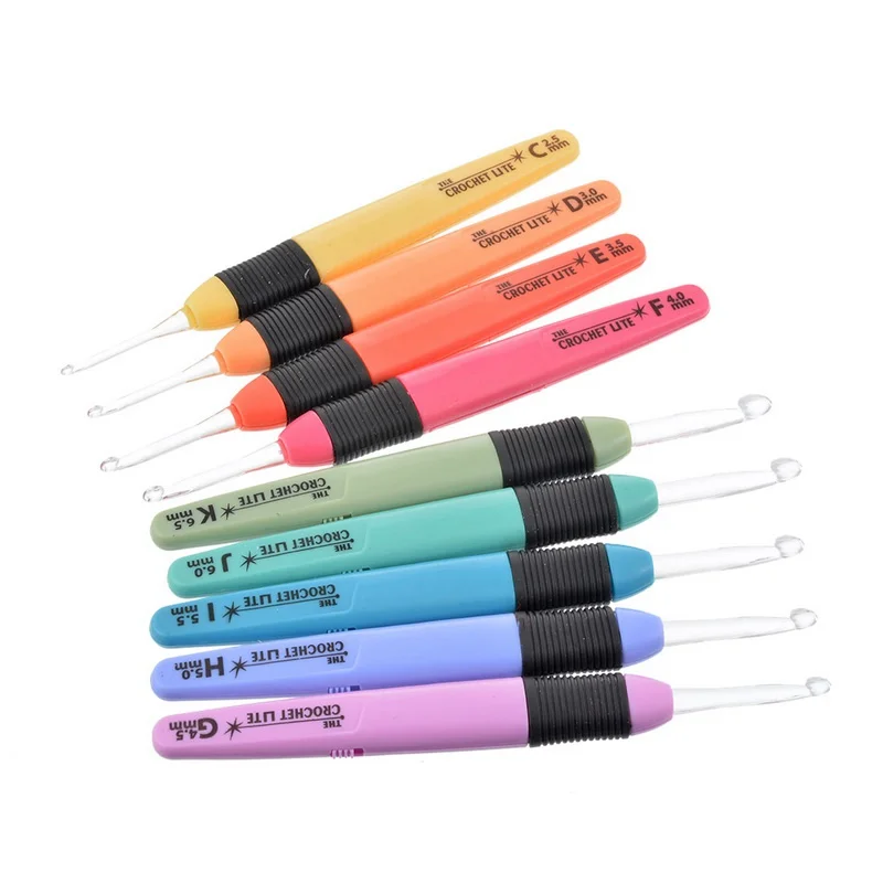 LED USB RECHARGABLE CROCHET HOOK SET —  - Yarns