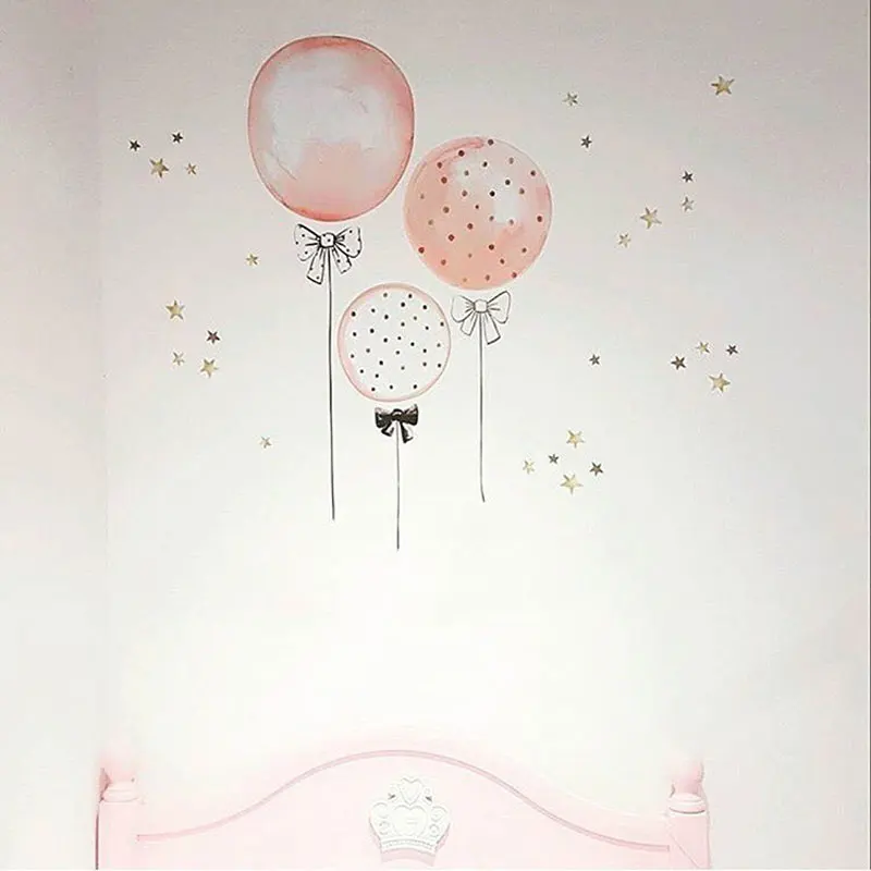 Childrens Room Cartoon Balloon Wall Sticker Pvc Art
