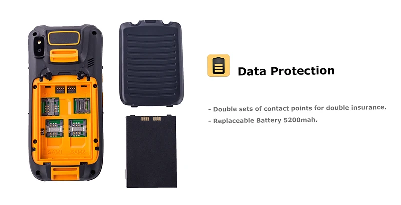 Coletor de Dados Industrial sem Fio Terminal de Dados Scanner de Código de Barras 2d a Laser Portátil Robusto Móvel Pda Android Dispositivo 4g 1d 8 Cheap data collector