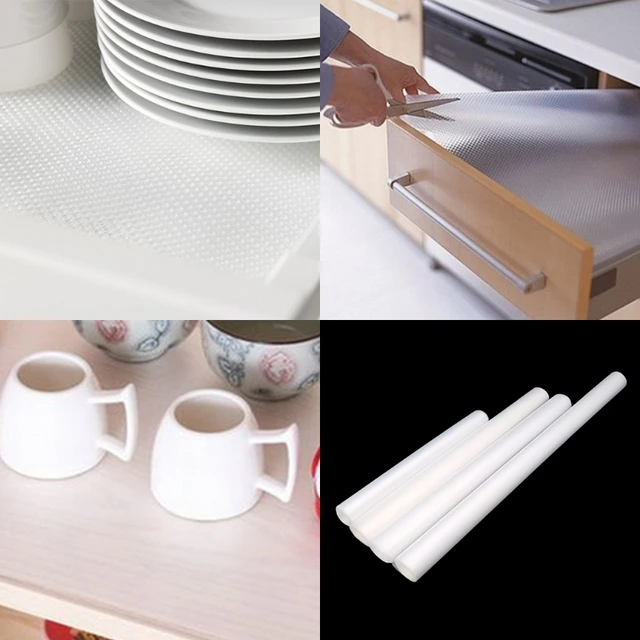 Clear Drawer Liner Kitchen Cupboard Mat Table Protector Non