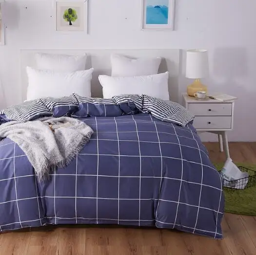 

Luxury Twin FUll Queen king size soft Duvet cover fiber reactive prints quilt cover only