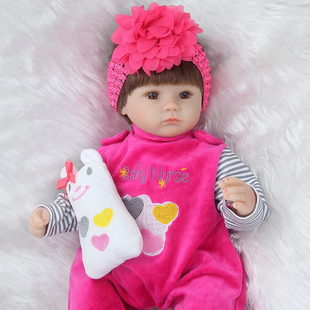 Bebe силиконовая Реалистичная кукла reborn 42 см, кукла для детей, подарок для девочек, новогодние игрушки, мягкое тело, boneca Reborn