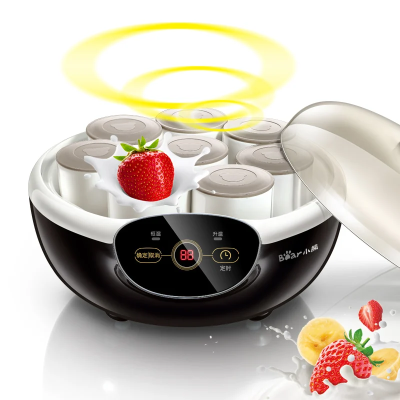 

Bear SNJ-A10K5 Yogurt Machine Home Fully Automatic Timing Natto Machine Ceramic 8 Cups of Liner Natto Function 8 Tastes