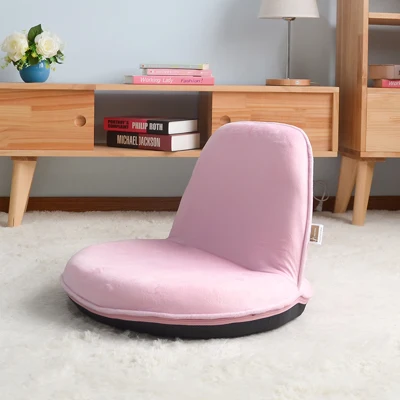 Lazy Chair Single Small Sofa Child Chair Bedroom Mini Folding Lazy Sofa Bed Chair - Цвет: pink plush fabric