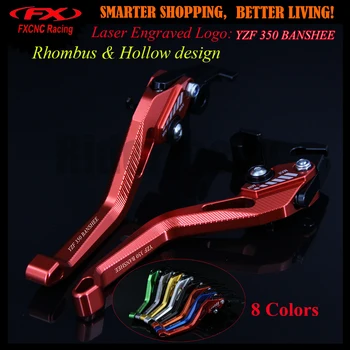 

New 3D Rhombus Hollow Design patent For Yamaha YZF 350 YZF350 Banshee 2002-2008 2006 2007 CNC Red Motorcycle Brake Clutch Levers