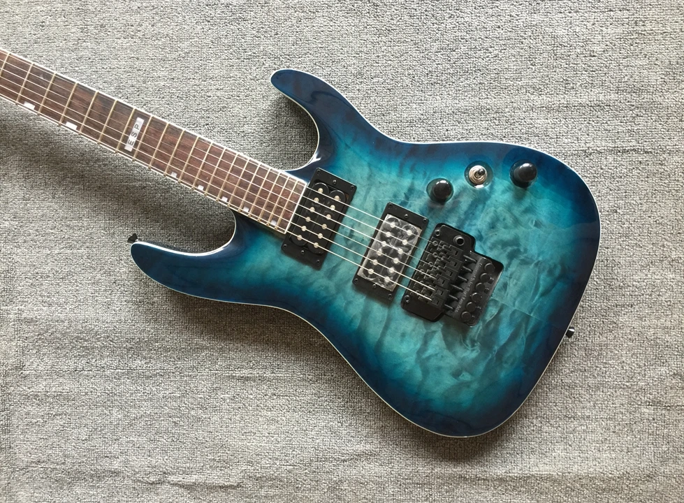 

New Custom Guitar Folyd Rose Tremolo bridge Electric Guitar Classic blue ocean