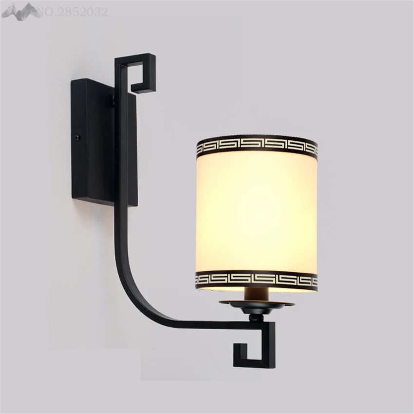 

LFH Chinese Style Vintage Iron Wall Lamps Bedside Bedroom Cafe Minimalist Creative Antique Hotel Corridor Decorative Lighting