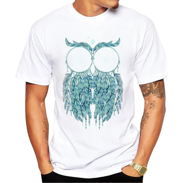 2018-cappelli-Nuovi-Arrivi-Gufo-Sogno-Stampato-Uomo-t-shirt-Manica-Corta-Owl-T-Shirt-Casual.jpg_640x640