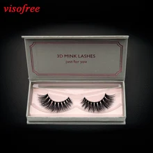 Visofree ресницы 3D норковые ресницы, ручная Полный Газа Lashes толстые высокий объем накладные ресницы жестокости ресниц драматического ресницы