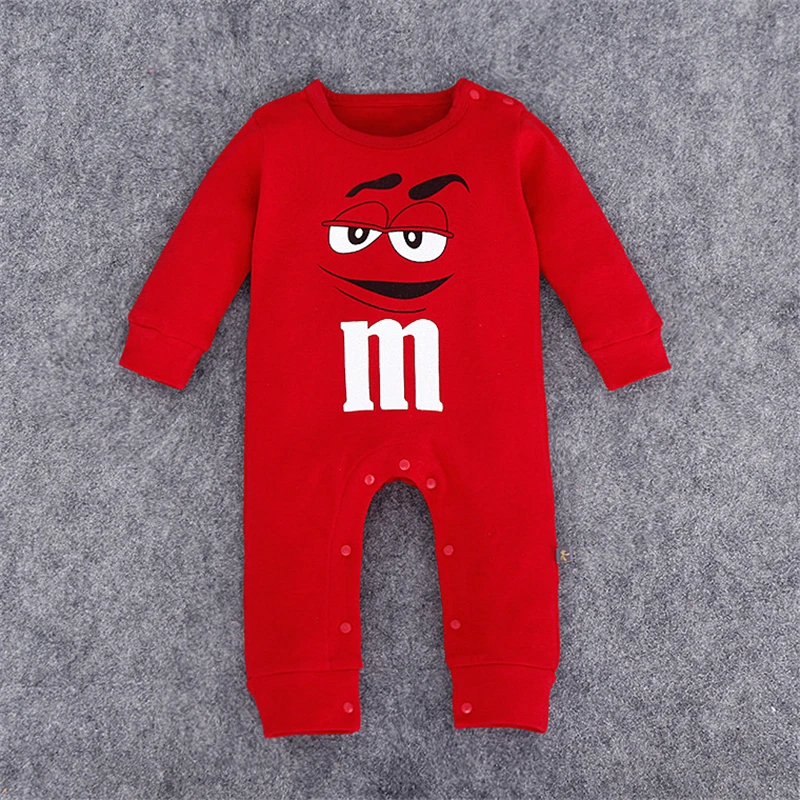 Recién Nacido bebé niños niñas mamelucos nueva marca lindo INFANTE M Chocolate frijoles Playsuit algodón manga larga bebé mono ropa Recién Nacido bebé niños niñas mamelucos nueva marca lindo INFANTE M Chocolate frijoles Playsuit algodón manga larga bebé mono ropa