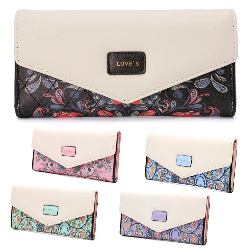 

Women Lady Leather Clutch Envelope Wallet Long PU Card Holder Case Purse Handbag