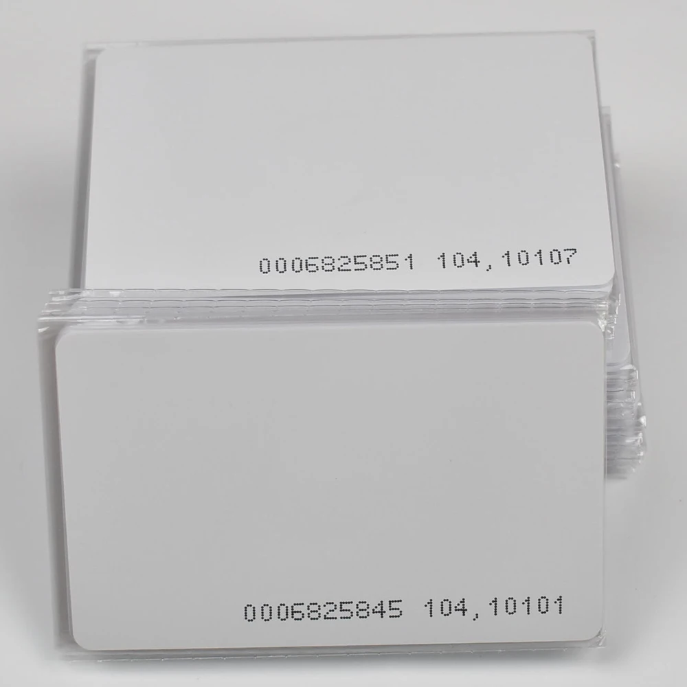 10 шт./лот rfid карта 125 кГц TK4100 пустая смарт-карта EM4100 ID ПВХ карта с номером UID серии для системы контроля доступа