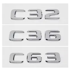 ABS Пластик номера стиль автомобиля эмблемы Магистральные внешние аксессуары для Mercedes BENZ C32 C36 C63 C200 C200L C230 C250 W168 AMG