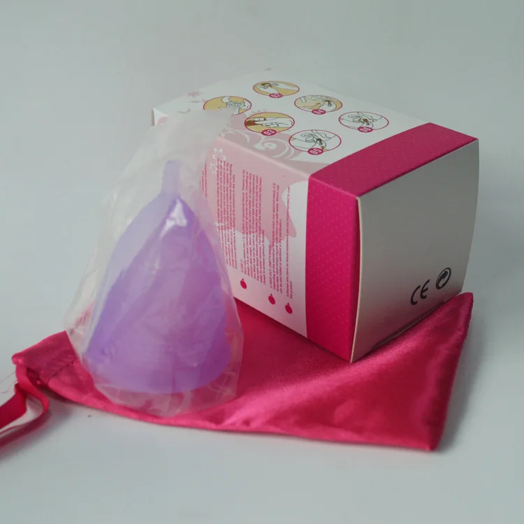 by DHL 20pcs retail menstrual cup for women feminine hygiene product