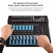 CT8 8 Channel Professional Stereo Mixer Live USB Studio Audio Sound Console Network Anchor Device Vocal Effect Processor CT8 8 Channel Professional Stereo Mixer Live USB Studio Audio Sound Console Network Anchor Device Vocal Effect Processor