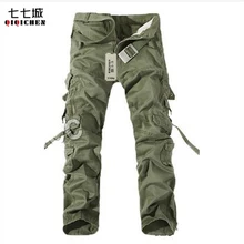 Военная Униформа Брюки карго Для мужчин Повседневное мульти карман камуфляж Брюки для девочек Для мужчин хлопок тактический бой Мотобрюки Для мужчин Размеры 28-40
