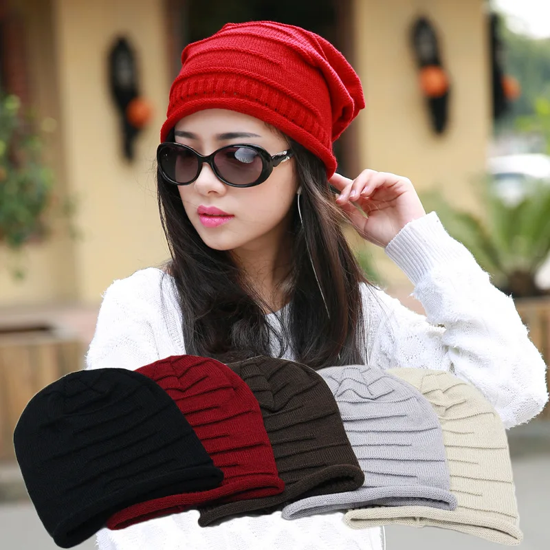 

Women Hats 2017 Fashion Brand Men Women Unisex Knitted Spring Autumn Cap Casual Gorro Beanies Hip-Hop Women Hats Skullies Beanie
