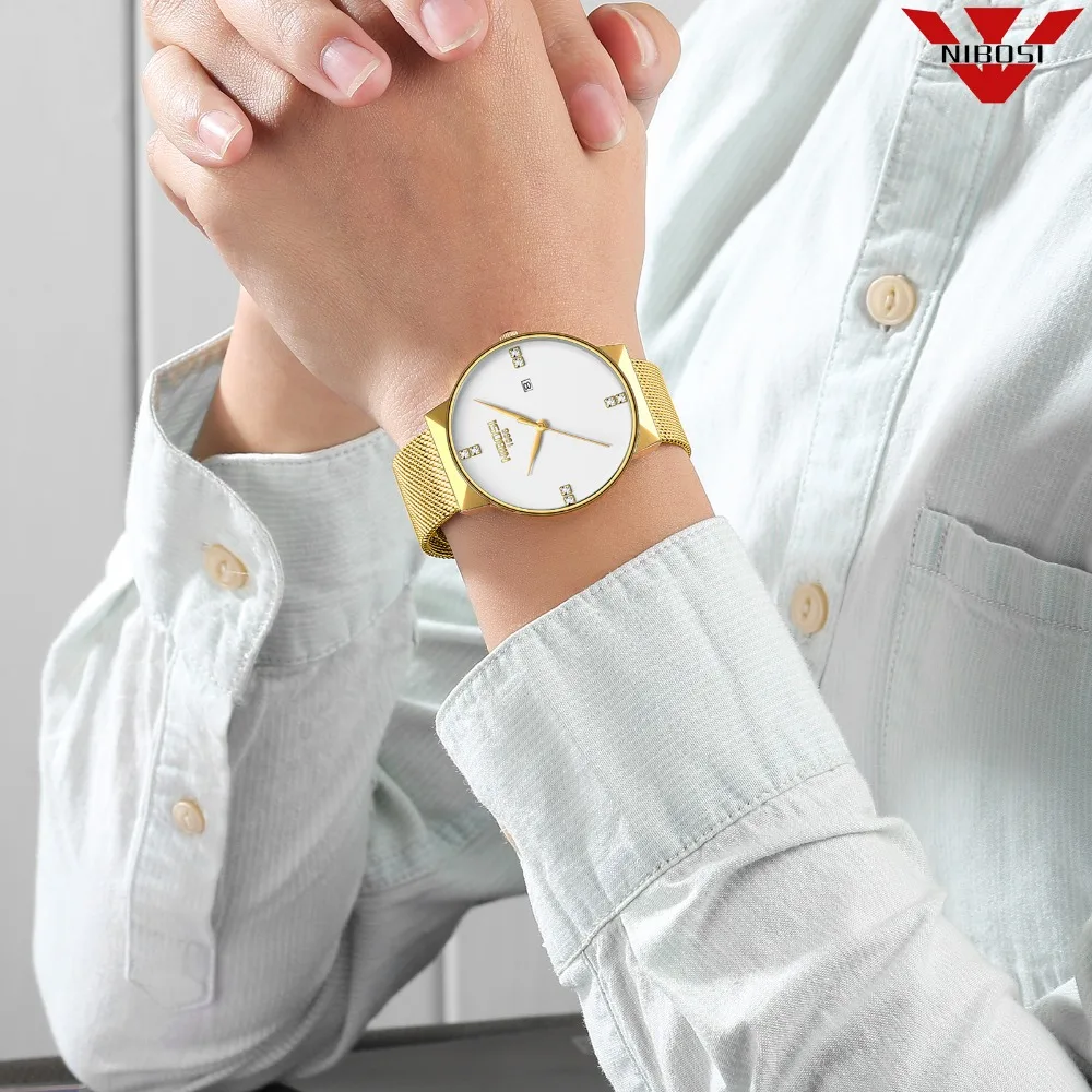 Billig NIBOSI Herren Uhren Top Brand Luxus Männer Mode Sport Uhren herren Wasserdichte Quarz Datum Uhr Mann Armee Militär Handgelenk uhr