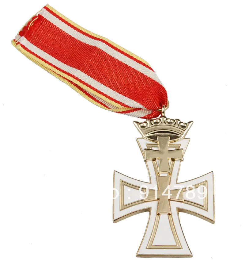 

WW2 GERMAN DANZIG CROSS SECOND CLASS METAL BADGE MEDAL-33997