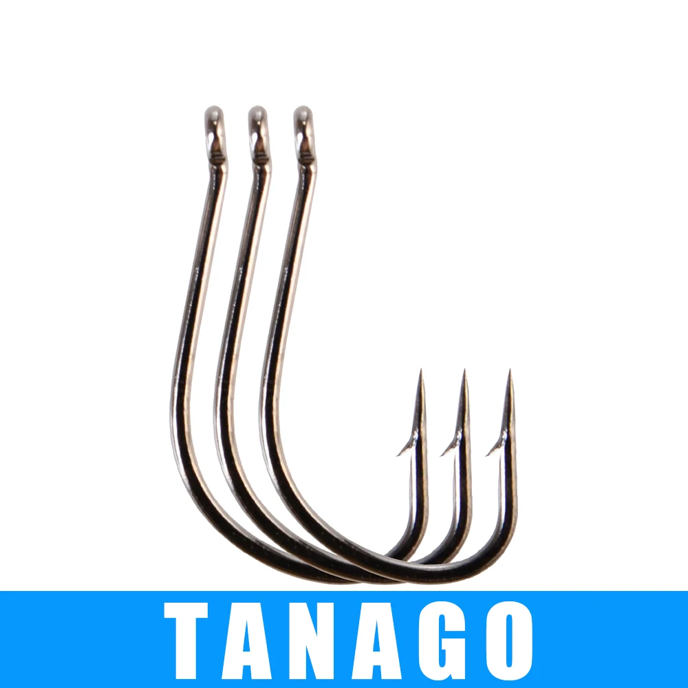 

3 packs Size 1# 2# 3# 4# 5# 6# 7# 8# 9# 10# 12# Fishing HOOKS TANAGO Fresh water High Carbon Steel Barbed Hook carp hook