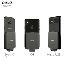 Внешний внешний аккумулятор зарядное устройство чехол для iPhone 11 7 8 plus XS MAX/mi cro USB/type C чехол для samsung S9/huawei P10/mi 9
